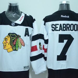 Blackhawks #7 Brent Seabrook White 2016 Stadium Series Stitched Jersey