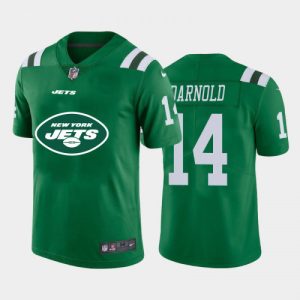 New York Jets #New York Jets #14 Sam Darnold Green Team Big Logo Limited Stitched Jersey