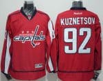 Capitals #92 Evgeny Kuznetsov Red Home Stitched Jersey