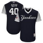 New York Yankees Luis Severino "Sevy" Majestic Navy Gray 2018 Players' Weekend Jersey