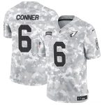 Arizona Cardinals #6 James Conner 2024 F.U.S.E. Arctic Camo Salute To Service Limited Stitched Jersey
