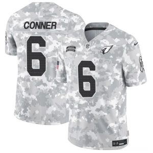 Arizona Cardinals #6 James Conner 2024 F.U.S.E. Arctic Camo Salute To Service Limited Stitched Jersey