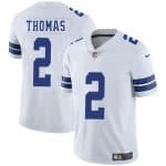 Dallas Cowboys #2 Juanyeh Thomas White 2025 Vapor Untouchable Limited Stitched Jersey