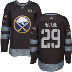 Sabres #29 Jake McCabe Black 1917-2017 100th Anniversary Stitched Jersey