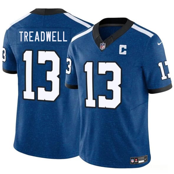 Indianapolis Colts #13 Laquon Treadwell Blue 2025 F.U.S.E. Throwback Vapor Limited Stitched Jersey