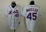 Mets #45 Zack Wheeler White Cool Base Stitched Jersey