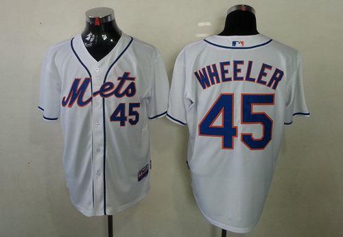 Mets #45 Zack Wheeler White Cool Base Stitched Jersey