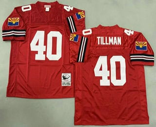 Arizona Cardinals #40 Pat Tillman Red Throwback Jersey