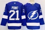 Tampa Bay Lightning #21 Brayden Point 2024-25 Blue Stitched Jersey