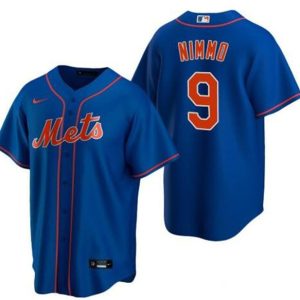 New York Mets #9 Brandon Nimmo Royal Cool Base Stitched Jersey