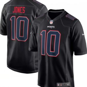 New England Patriots #10 Mac Jones Black Stitched Jersey