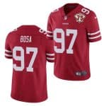 San Francisco 49ers #97 Nick Bosa Red 2021 75th Anniversary Vapor Untouchable Limited Stitched Jersey