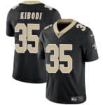 New Orleans Saints #35 Jacob Kibodi Black Vapor Limited Stitched Jersey