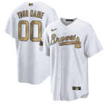Atlanta Braves Active Player Custom 2022 All-Star Cool Base White Stitched Jersey