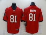 Tampa Bay Buccaneers #81 Antonio Brown Red Vapor Untouchable Limited Stitched Jersey