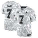 Dallas Cowboys #7 Trevon Diggs Arctic Camo 2024 F.U.S.E. Salute To Service Limited Stitched Jersey