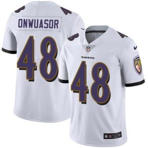 Baltimore Ravens #48 Patrick Onwuasor White Vapor Untouchable Limited Jersey