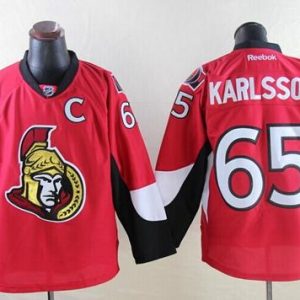 Senators #65 Erik Karlsson Red Home Stitched Jersey