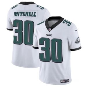 Philadelphia Eagles #30 Quinyon Mitchell White 2024 Draft Vapor Untouchable Limited Stitched Jersey