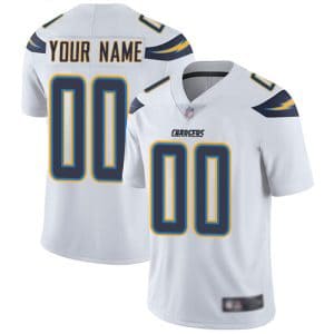 Los Angeles Chargers Customized White Team Color Vapor Untouchable Limited Stitched NFL Jersey