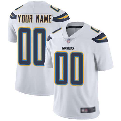 Los Angeles Chargers Customized White Team Color Vapor Untouchable Limited Stitched NFL Jersey
