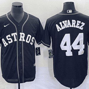 Houston Astros #44 Yordan Alvarez Black Cool Base Stitched Jersey