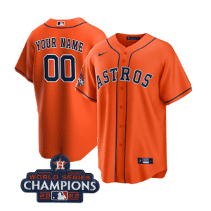 Houston Astros Active Player Custom Orange 2022 World Series Champions Cool Base Stitched Jersey