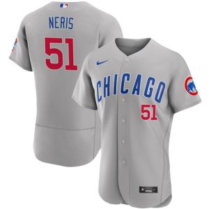 Chicago Cubs #51 H¨¦ctor Neris Gray Flex Base Stitched Jersey