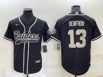 Las Vegas Raiders #13 Hunter Renfrow Black Cool Base Stitched Baseball Jersey