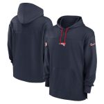 New England Patriots Navy Performance Pullover Hoodie