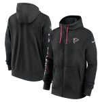 Atlanta Falcons Black 2024 Team Full-Zip Hoodie