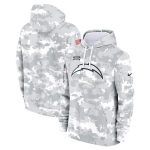 Los Angeles Chargers 2024 Arctic Camo Salute To Service Club Fleece Pullover Hoodie