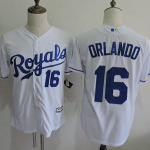 Royals #16 Paulo Orlando White New Cool Base Stitched Jersey