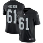 Raiders #61 Rodney Hudson Black Vapor Limited Stitched Jersey