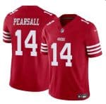 San Francisco 49ers #14 Ricky Pearsall Red 2024 Draft F.U.S.E. Vapor Untouchable Limited Stitched Jersey