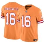 Tampa Bay Buccaneers #16 Teddy Bridgewater Orange F.U.S.E. Throwback Limited Football Stitched Jersey