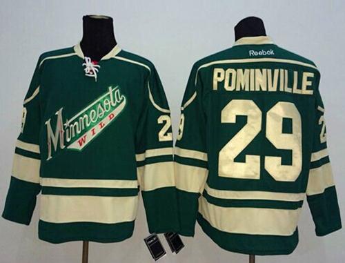 Wild #29 Jason Pominville Green Stitched Jersey