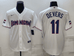 Dominican Republic #11 Rafael Devers 2023 White World Classic Stitched Jersey