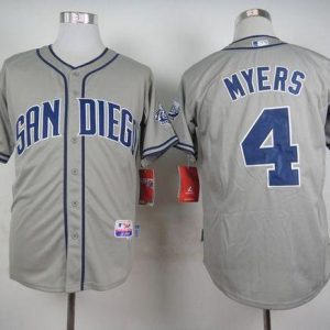 Padres #4 Wil Myers Grey Cool Base Stitched Jersey