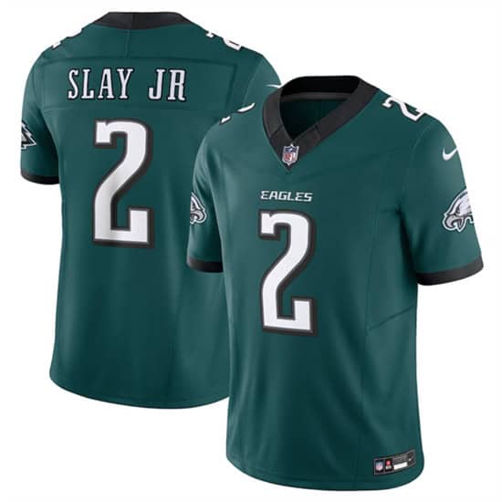 Philadelphia Eagles #2 Darius Slay JR Green 2024 New F.U.S.E. Vapor Untouchable Limited Jersey