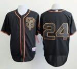 Giants #24 Willie Mays Black Alternate Cool Base Stitched Jersey