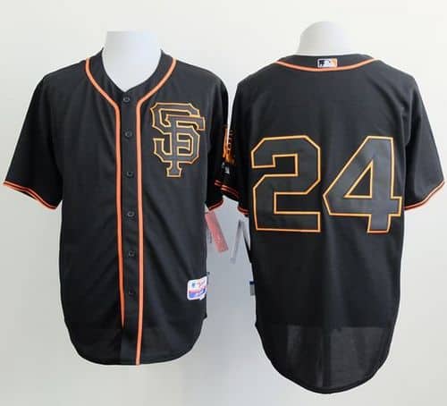 Giants #24 Willie Mays Black Alternate Cool Base Stitched Jersey