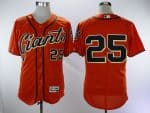 San Francisco Giants #25 Barry Bonds Orange Throwback Flexbase Stitched Jersey
