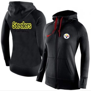 Nike Pittsburgh Steelers Full-Zip Performance Hoodie Black_1