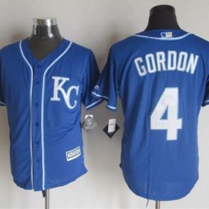 Royals #4 Alex Gordon Blue Alternate 2 New Cool Base Stitched Jersey