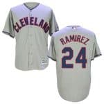 Indians #24 Manny Ramirez Grey New Cool Base Stitched Jersey