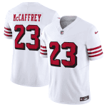 San Francisco 49ers #23 Christian McCaffrey New White 2023 F.U.S.E. Vapor Untouchable Limited Stitched Jersey