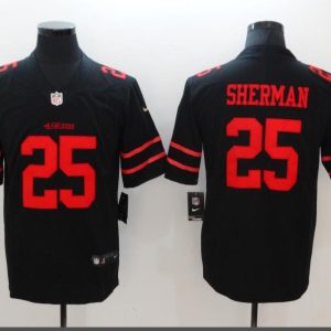 San Francisco 49ers #25 Richard Sherman Black Vapor Untouchable Limited Stitched Jersey