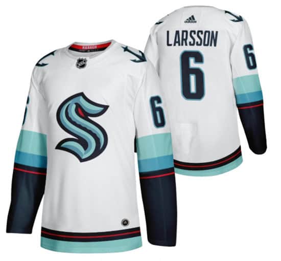 Seattle Kraken #5 Mark Giordano White Stitched Jersey