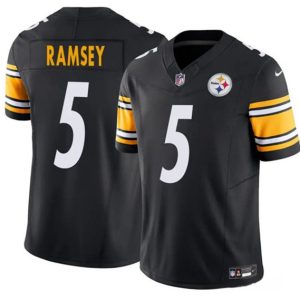 Pittsburgh Steelers #5 Jalen Ramsey Black 2025 F.U.S.E. Vapor Untouchable Limited Football Stitched Jersey